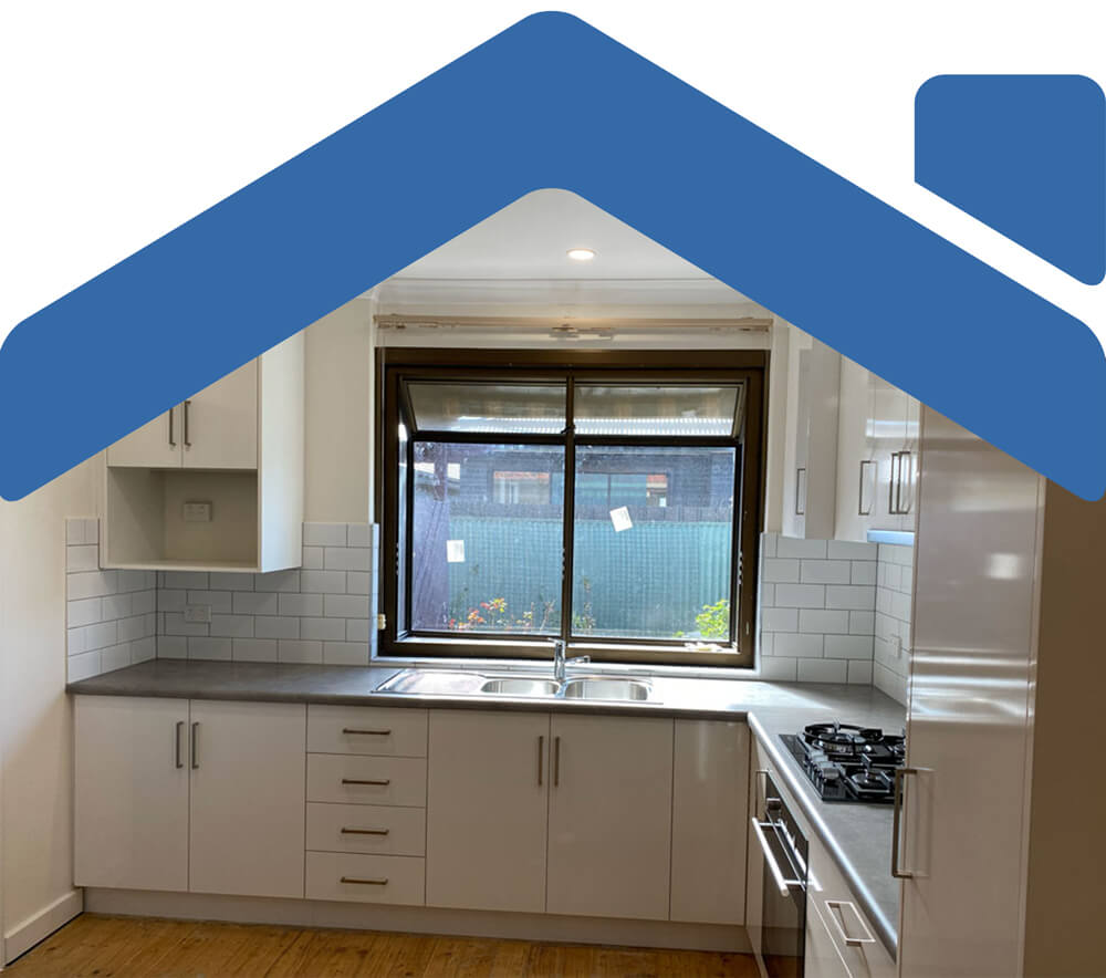 after shot of kitchen renovation work